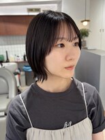 カットライン(CUTLINE)&nbsp;外ハネミニボブレイヤーボブ切りっぱなしボブ
