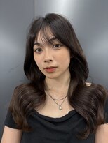 ロンドアベニール 北千住(Lond avenir)&nbsp;ダークパープル/レイヤーボブ/顔周りレイヤー/ミルクブラウン