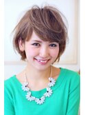 うざバングうが決めてのショートボブ