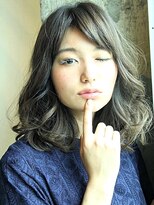 ヘアメイク フレンシア(hair make flencia) 大きめカールのミディアムスタイル