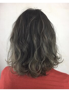 クレアール(CREAR) 【CREAR】ミルキーベージュ×外ハネ波ウェーブ