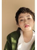 外国人風クセ毛ベリーショート