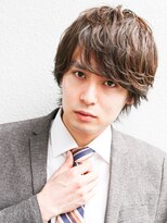 アフロート ディル(AFLOAT D'L)&nbsp;好感度アップ　ビジネスウルフヘア ミディアム　スーツ　30代