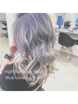 フィカ(fika) fika【High Balayage　Blueviolet/White】