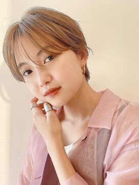 ビーチ(BEACH) ミストバング ショートマッシュ ミルクティーブラウンショート