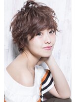 ミエル ヘア 新宿(miel hair)&nbsp;〈mielhair新宿〉ニュアンスショートヘア　艶カラー