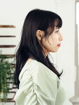 エイル 上大岡店(aile) 黒髪ふんわりセミロング〔上大岡駅〕