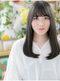 ★アッシュブラック小顔ワンカール美髪ロング10代20代30代★8