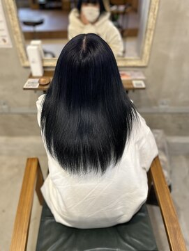 リエコー(RE'ECHO) ブリーチカラー/ネイビーブラック/髪質改善トリートメント