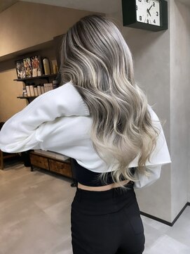 サニー 渋谷(SUNNY) バレイヤージュ、ハイライト、ココアベージュ、グレージュカラー