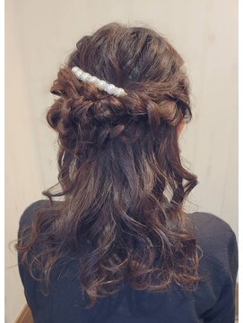 ヘアーナチュレ ラ フルール(HAIR NATURE La Fleur) お呼ばれハーフアップ