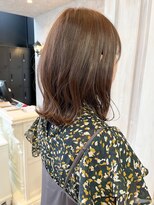 キャアリー(Caary)&nbsp;福山人気くびれミディ美髪マロンベージュ大人かわいい冬ヘア小顔
