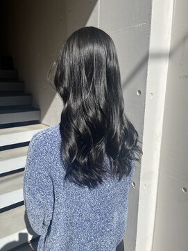 アジールヘア 北千住駅西口店(agir hair) 韓国風ヘア透明感ブルーブラック北千住