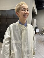 ヘアー アイス ルーチェ(HAIR ICI LUCE) ベリーショート スパイキーショート くせ毛風 アッシュ 西田
