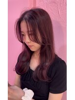 エマ(emma) 小顔顔周り×韓国レイヤー×レッドカラー