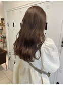 オリーブグレージュ/ブラウン/ナチュラル/ブリーチなし/透明感