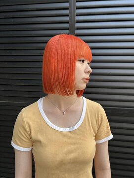 クリアーオブヘアー 池下店(clear OF HAIR) carrot orange bob