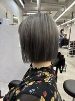 ヘアサロン ドットプラス 町田店(dot. plus)&nbsp;【山本直幸】ぱっつんボブ×グレージュ