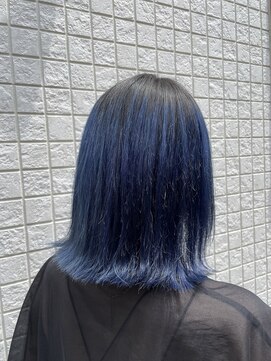 テーラヘアー 板橋店(TELA HAIR) グラデーションネイビーブルー☆【板橋】
