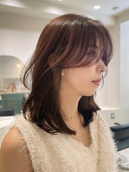 ノーレン 銀座(NOREN)の写真/NORENの【髪質改善×ダメージレスケアカラー】ツヤと透明感ある髪へ！白髪ぼかし・白髪染めも理想の色に◎