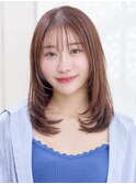 アッシュ/グレーベージュ/フェイスレイヤー/内巻き/前髪カット☆