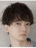 黒髪×マッシュ×ニュアンスパーマ[表参道/青山/シフト/原宿]