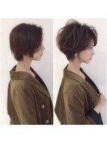 ビューブルー 亀戸錦糸町(VIEW BLUE)&nbsp;【ショートボブ】黒髪カタログ/オリーブグレー/小顔に見せるヘア