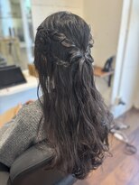 ヘアーアンドメイク ルシエル(hair&make Luxiel)&nbsp;ラブリーリボンフラワー☆ヘアアレンジ