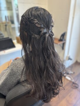 ヘアーアンドメイク ルシエル(hair&make Luxiel) ラブリーリボンフラワー☆ヘアアレンジ