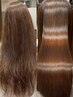 カット+髪質改善ヘアエステストレート(縮毛矯正) 　￥19500