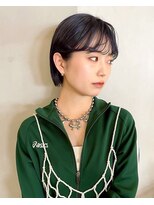 シーン バイ ラッド(SCENE by RAD)&nbsp;大人可愛い小顔盛りレイヤーショートボブ顔まわりカット艶感