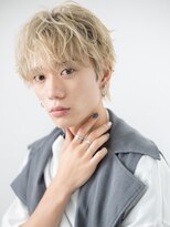 モッズヘア メン 南越谷南口店(mod's hair men)&nbsp;フェザーパーマ学生ホワイトブロンドスマートマッシュg南越谷