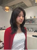 ダークパープル/ナチュラルショート/ミルクブラウン/夏/千葉駅