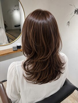 エトワ 中央店(etoi) 大分韓国かき上げレイヤーカット大人レイヤー顔まわりレイヤー