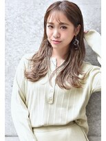 メーヴェ(Mowen) mowen 南堀江　ゆる巻きミディアム×シアーベージュ×
