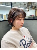 大人かわいい丸みショート