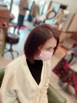 ヘアーアンドライフ アンアミ(hair&life unami.h) 【30・40・50代】大人かわいいナチュラルボブ