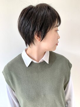 フォーク FOLK 【FOLK】小顔 ショートレイヤー イメチェン  ダークグレージュ♪