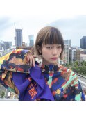 外ハネボブ×エドルデザインカラー 「ブルー」