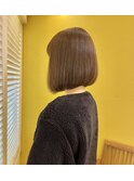 まろやかベージュボブ