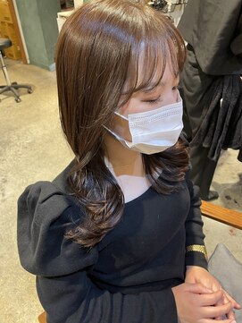 シェノン サントル(CHAINON CENTRE) 前髪/マチルダボブ/ピンクベージュ/インナーグレージュ