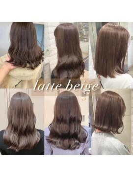 ワット 原宿店(W) 原宿髪質改善ベージュカラーブリーチなし韓国レイヤーハイライト