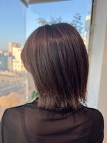 ユミリーバイルコル(umily by RuCOR.)&nbsp;外ハネボブ/グレージュカラー/ココアベージュ/黒髪