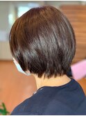 抜け感ショートレイヤーミルクティベージュ