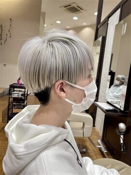 ユニックス イオンモール柏店(UNIX) 【ホワイトカラー】ホワイトブロンド×マッシュ