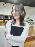 大人かわいい/小顔/ミディアムレイヤー/20代30代40代