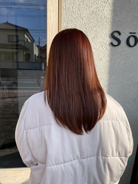 20代・30代のオレンジブラウン(Sourire 神田)
