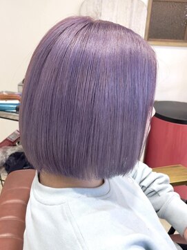 クアトログランシュ ひたちなか店(QUATRO×GranCieux) ラベンダーバイオレット【ひたちなか/ブリーチ/カラー】