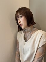 切りっぱなしボブ/シースルーバング/前髪/原宿神宮前