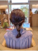 お呼ばれアレンジ♪20代30代40代大人可愛いタイト編みおろし